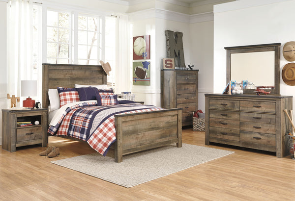 Trinell - Panel Bed #full #none