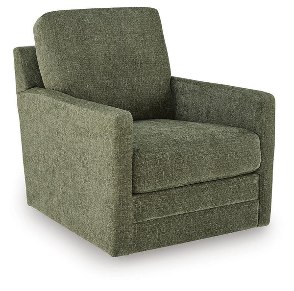 Dishford - Swivel Accent Chair #green