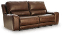 DeepWakes - 2 Seat Power Reclining Sofa With Adjustable Headrest #darkbrown