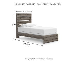 Graystorm - Panel Bed #twin