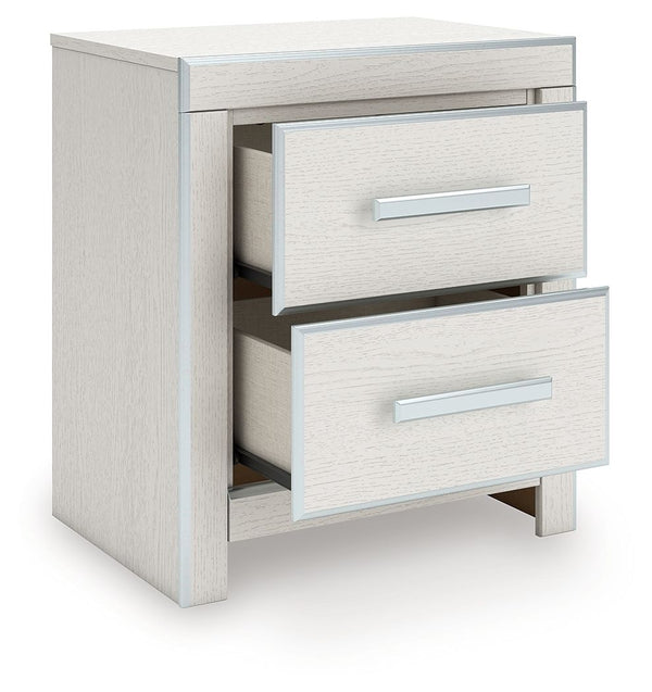 Zuraleus - Two Drawer Night Stand #white