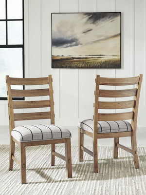 Ridgester - Dining Upholstered Side Chair (Set of 2) #lightbrown