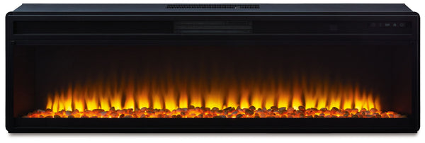 Accesorios de entretenimiento - Inserto de chimenea ancho - Negro