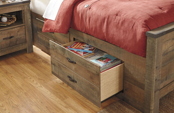 Trinell - Panel Bed #full #2drawers