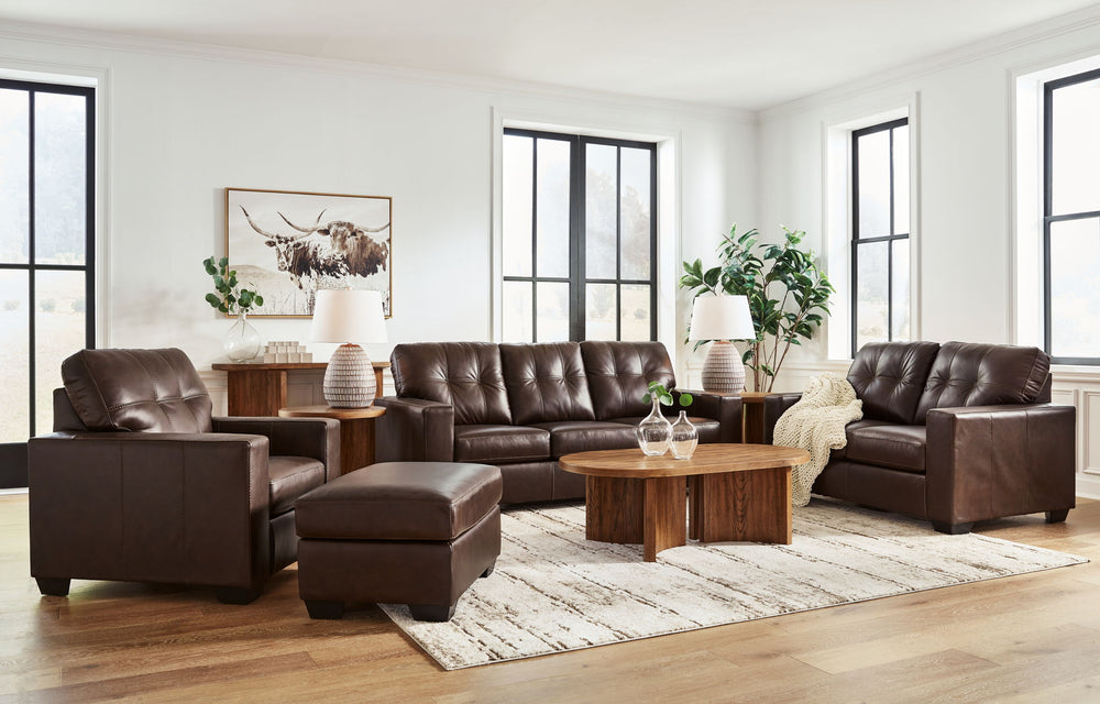 Santorine - Living Room Set #darkbrown #2pc.chair,ottoman