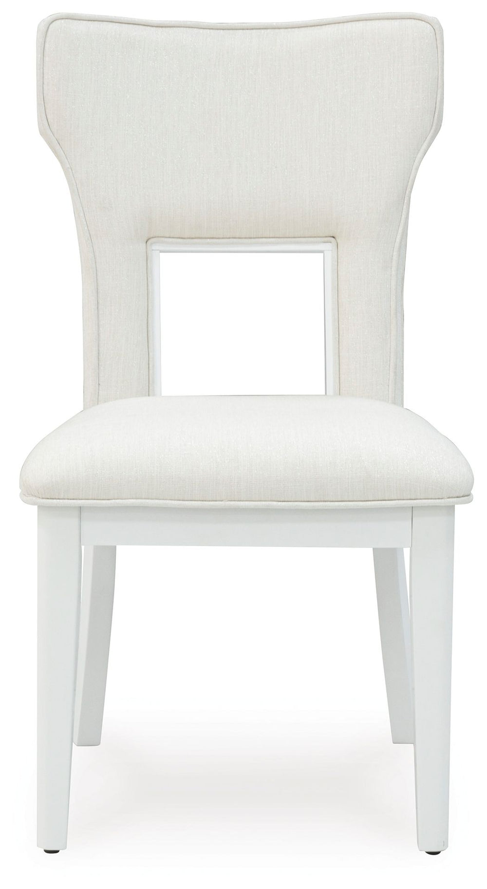 Chalanna - Silla de comedor tapizada (Juego de 2) - Blanca
