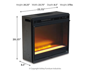 Accesorios de entretenimiento - Vidrio/Piedra para inserto de chimenea - Negro