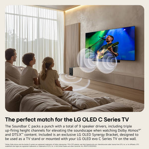 LG - 3.1.3 Channel SC9S Soundbar with Wireless Subwoofer, Dolby Atmos, WOW Orchestra - Black