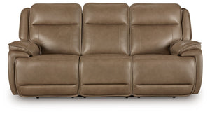 Glencroft - Sofá reclinable eléctrico con reposacabezas ajustable - Sahara