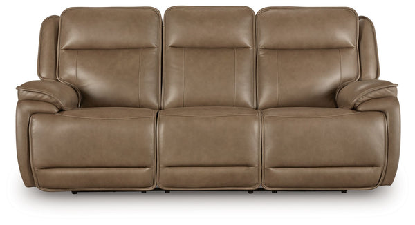 Glencroft - Sofá reclinable eléctrico con reposacabezas ajustable - Sahara