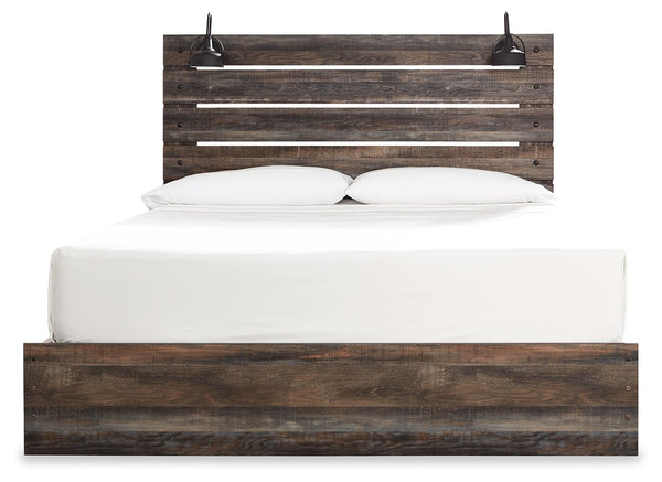 Drystan - Panel Bed #king #4sidedrawers