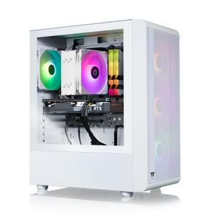 Thermaltake - Quartz i350 R4 Gaming Desktop 14th Gen Intel Core i5-14400F 2023 - 16GB Memory - NVIDIA GeForce RTX 3050 - 1TB NVMe M.2 - White