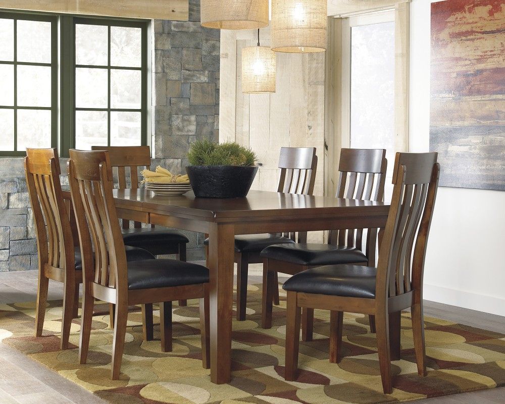 Ralene - Dining Room Set #6pc.table,4chairs,bench