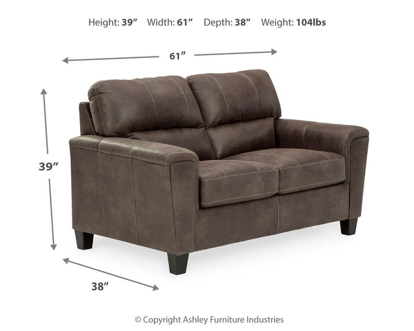 Navi - Loveseat - Smoke