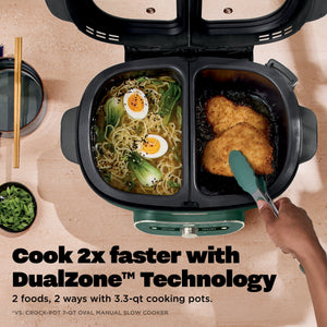 Ninja - MultiPot XL 12-in-1 DualZone Multicooker - Vista Green