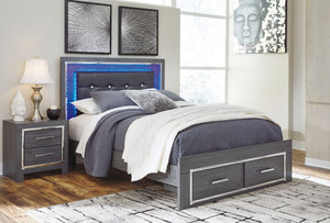 Lodanna - Panel Bed #queen #2drawers