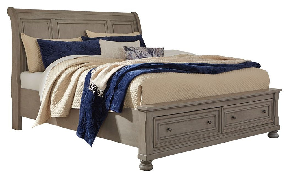 Lettner - Sleigh Bed #2drawers