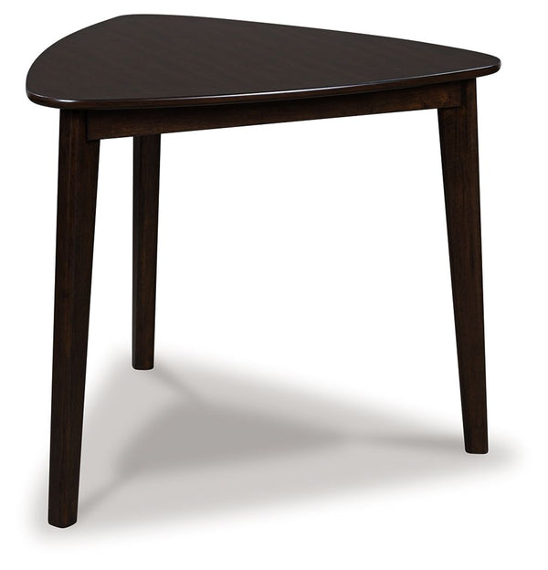 Mallenette - Mesa de comedor triangular - Merlot