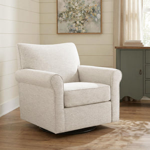 Renley - Swivel Glider Accent Chair #beige