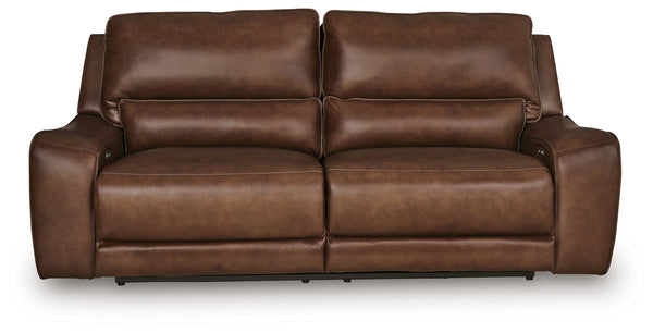 DeepWakes - 2 Seat Power Reclining Sofa With Adjustable Headrest #darkbrown