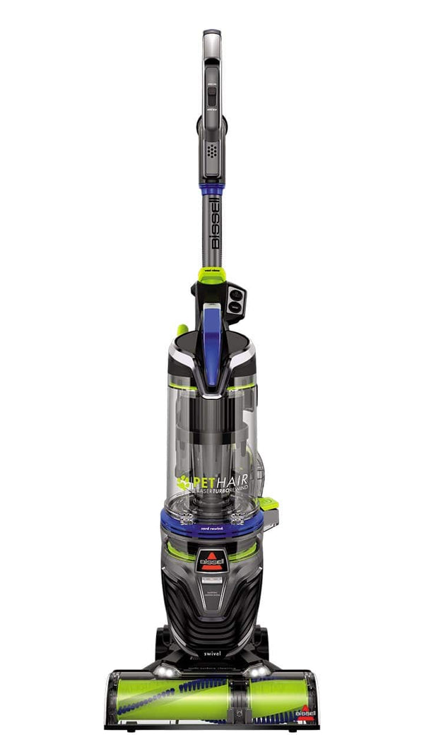 BISSELL - Pet Hair Eraser Turbo Rewind Upright Vacuum - Cobalt Blue and Electric Green