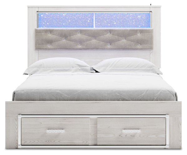Altyra - Bookcase Bed #queen #footboardstorage