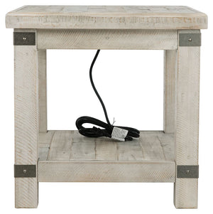 Carynhurst - Mesa auxiliar rectangular - Blanco lavado gris