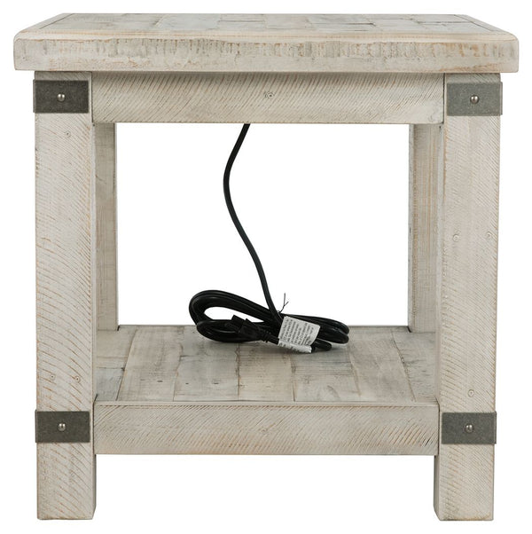 Carynhurst - Mesa auxiliar rectangular - Blanco lavado gris