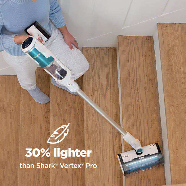 Shark - Clean & Empty, Cordless Stick Vacuum with 1.3L Auto-Empty System, HEPA, Up tp 40 Min Runtime - White