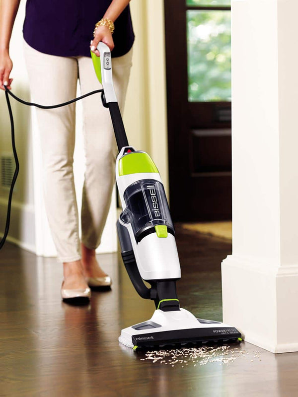BISSELL - PowerFresh Vac & Steam All-in-One Vacuum and Steam Mop - White/ Green