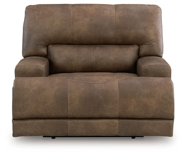 Sillón reclinable eléctrico Beckley Place con reposacabezas ajustable - Color tierra