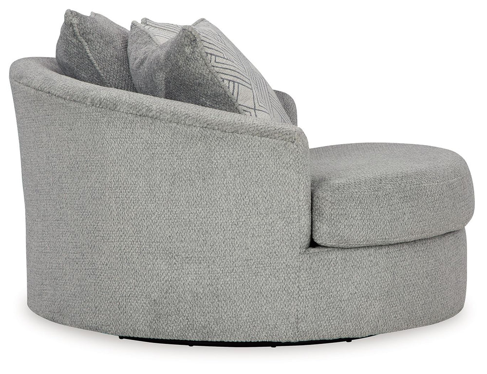 Casselbury - Sillón giratorio decorativo grande - Cement