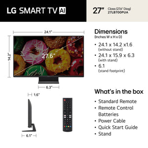 LG - 27" Class LB70 Series Full HD Smart webOS TV (2026)