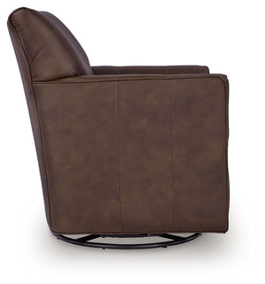 Braydunn - Swivel Glider Accent Chair #darkbrown