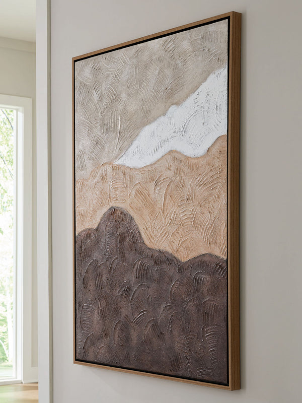 Fanthorne - Arte de pared - Marrón claro / Marrón / Blanco