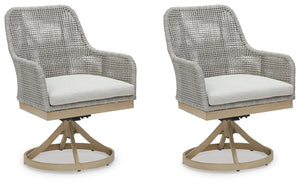 Seton Creek - Silla giratoria con cojín (juego de 2) - Gris