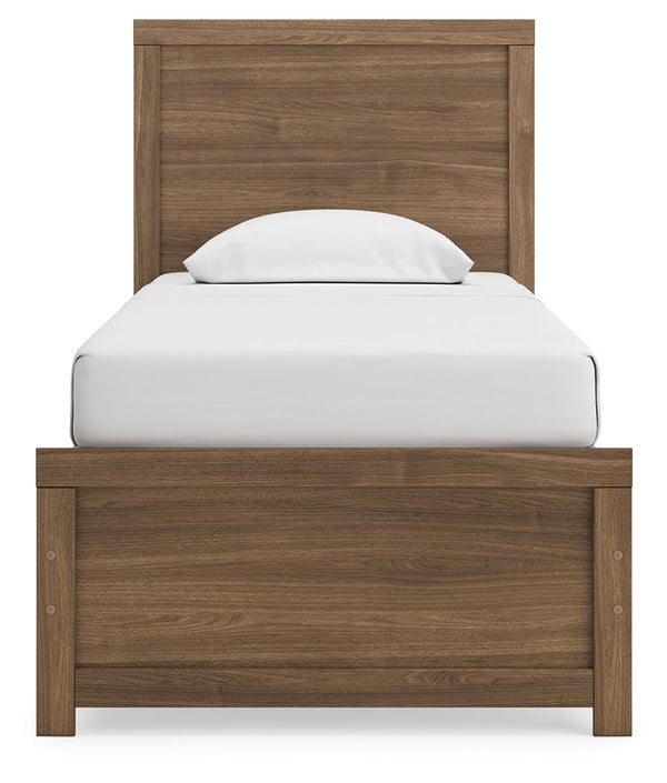 Broachmyn - Panel Bed #lightbrown #twin