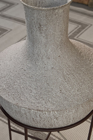 Estonbank - Vase - 30" - Distressed Cream