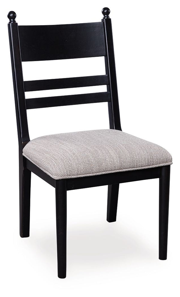 Greddinton - Dining Upholstered Side Chair (Set of 2) #black