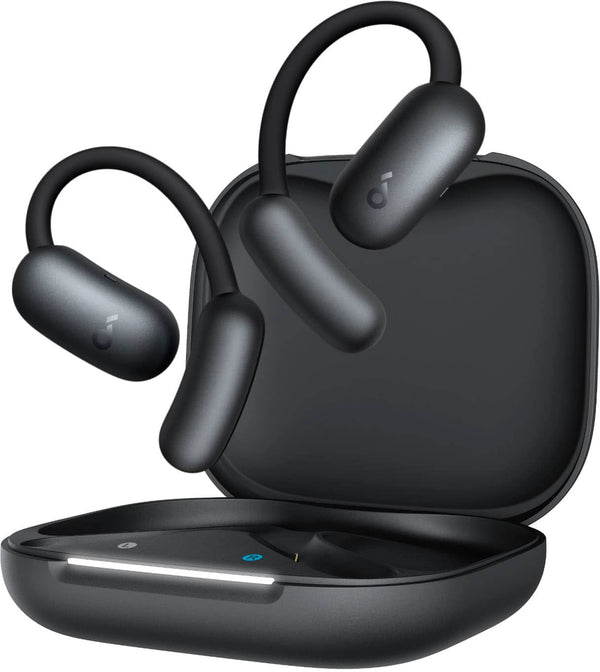 Soundcore - by Anker AeroFit 2 Open-Ear Headphones with Adjustable Ear Hooks - Black