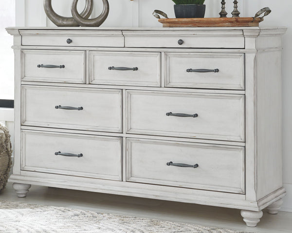 Kanwyn - Panel Bedroom Set #3pc.bed,dresser,mirror #king #none