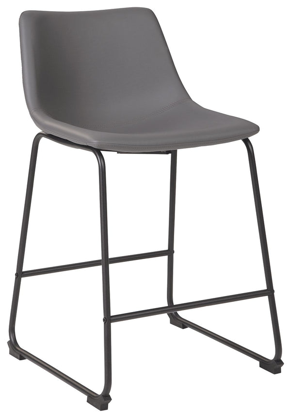 Centiar - Upholstered Barstool (Set of 2) #gray #19''wx22''dx35''h