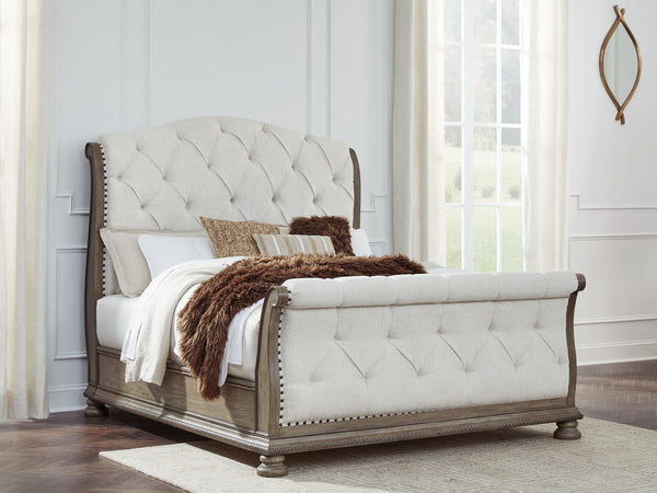 Ardenfield - Upholstered Sleigh Bed #queen