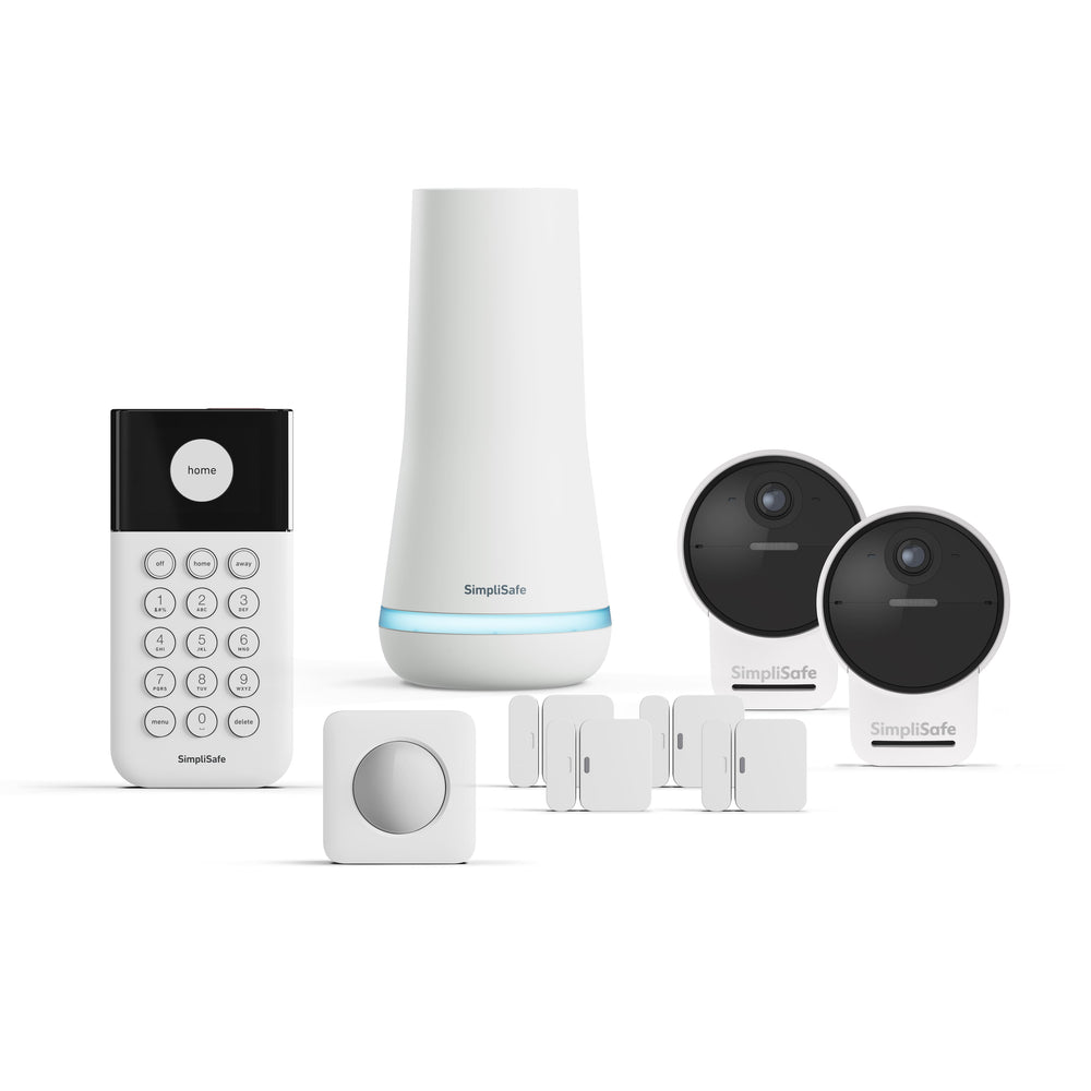 SimpliSafe - 9pc Outdoor Home Security System - White