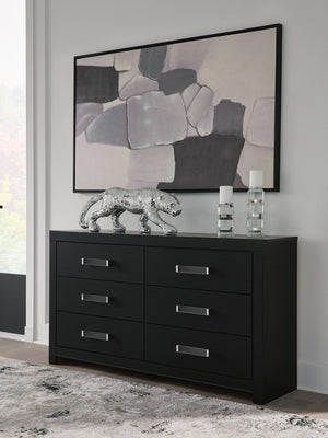 Maeling - Six Drawer Dresser #black #dressers