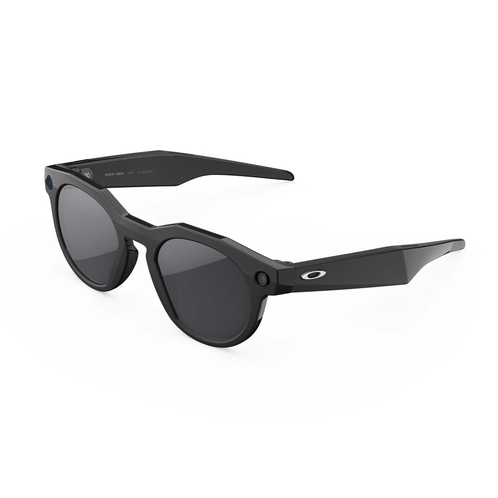 Oakley Meta - HSTN glasses - with Meta AI, Audio, Photo, Video Compatibility - Prizm Polarized Lenses - Black