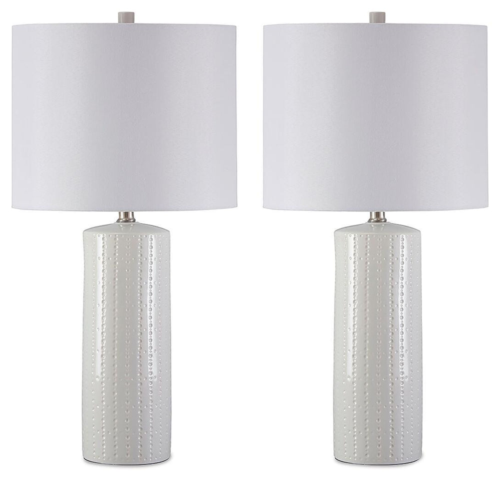 Steuben - Ceramic Table Lamp (Set of 2) - White