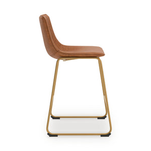 Ciabori - Upholstered Barstool (Set of 2) #lightbrown