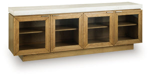 Adanworth - Gabinete decorativo - Marrón claro / Gris