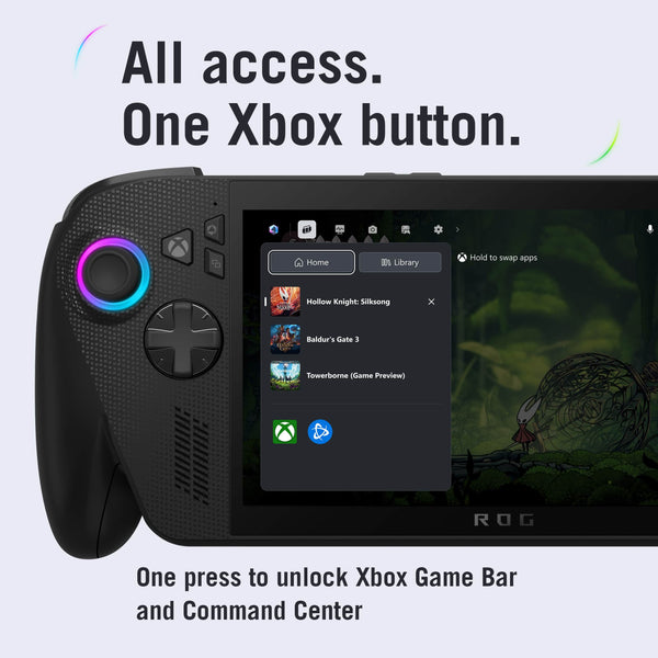 ROG Xbox Ally X 7" FHD 120Hz Gaming Handheld, 3-Month Xbox Game Pass Premium, AMD Ryzen AI Z2 Extreme, 24GB RAM, 1TB SSD